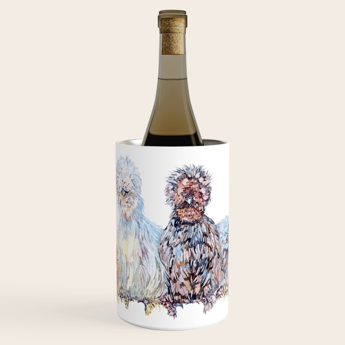 Silkie Chicken Huddle Wine Chiller Gallery Image 1