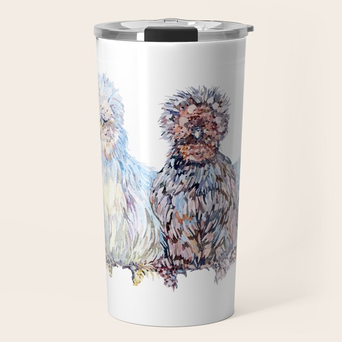 Silkie Chicken Huddle Travel Mug Gallery Image 1