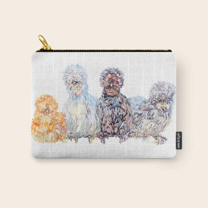 Silkie Chicken Huddle Carry All Pouch Gallery Image 1