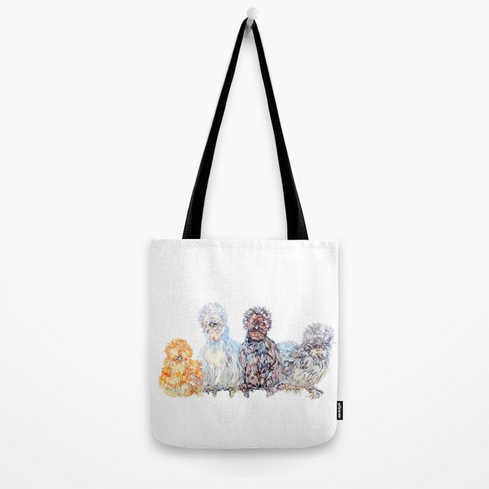 Silkie Chicken Huddle Tote Bag Gallery Image 2