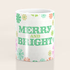 Merry and Bright Christmas Wreath Coffee Mug Gallery Image 4