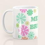 Merry and Bright Christmas Wreath Coffee Mug Gallery Image 3