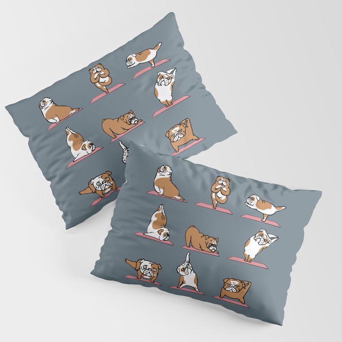 English Bulldog Yoga Pillow Sham Gallery Image 1
