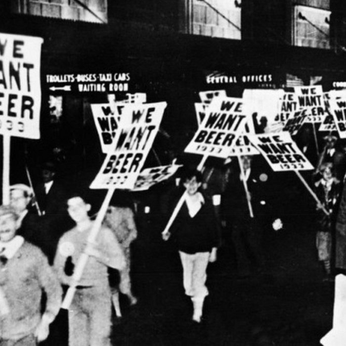 We Want Beer!  Men Protesting Against Prohibition black and white photography - photograph Coffee Mug Gallery Image 2