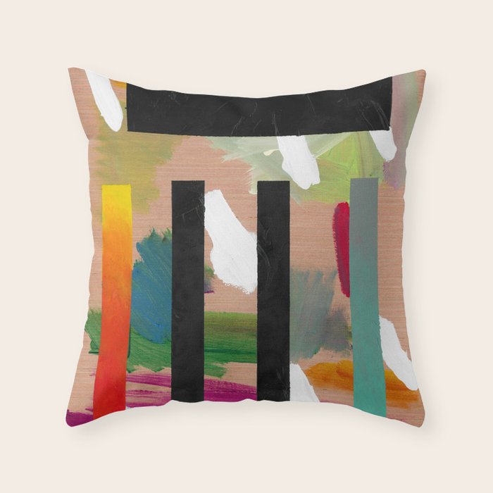 Untitled (Abstract Composition 2017018) Throw Pillow Gallery Image 1