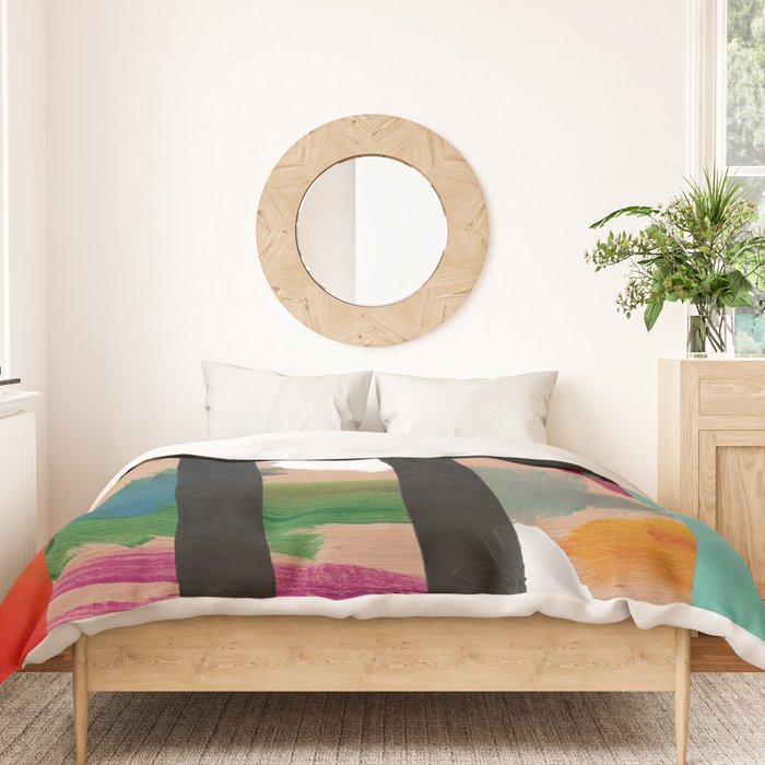 Untitled (Abstract Composition 2017018) Duvet Cover Gallery Image 3