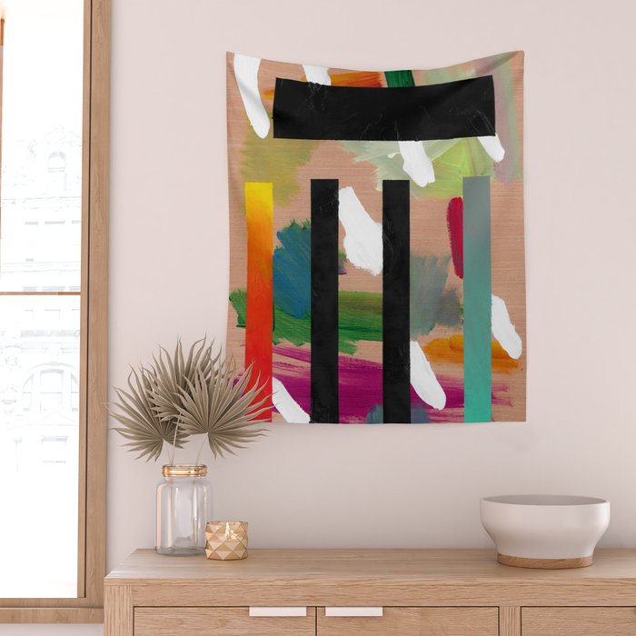 Untitled (Abstract Composition 2017018) Wall Tapestry Gallery Image 2