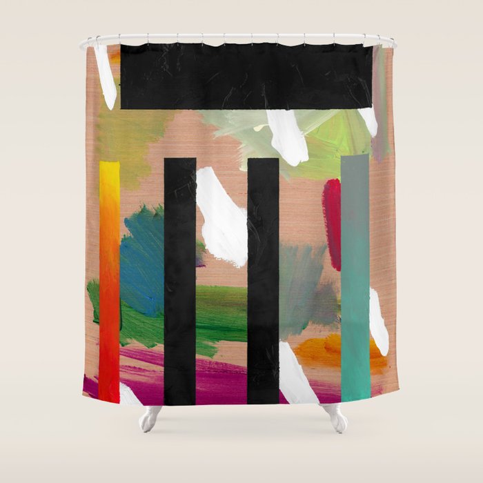 Untitled (Abstract Composition 2017018) Shower Curtain Gallery Image 1