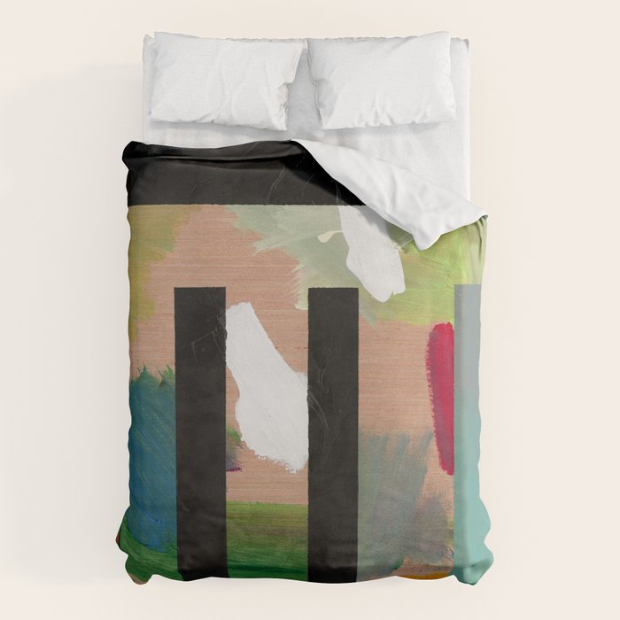 Untitled (Abstract Composition 2017018) Duvet Cover Gallery Image 6