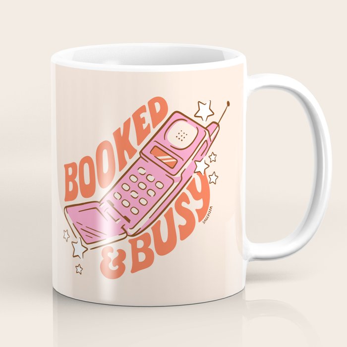 BOOKED AND BUSY (IN CREAM) Coffee Mug Gallery Image 1