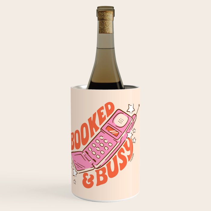 BOOKED AND BUSY (IN CREAM) Wine Chiller Gallery Image 2
