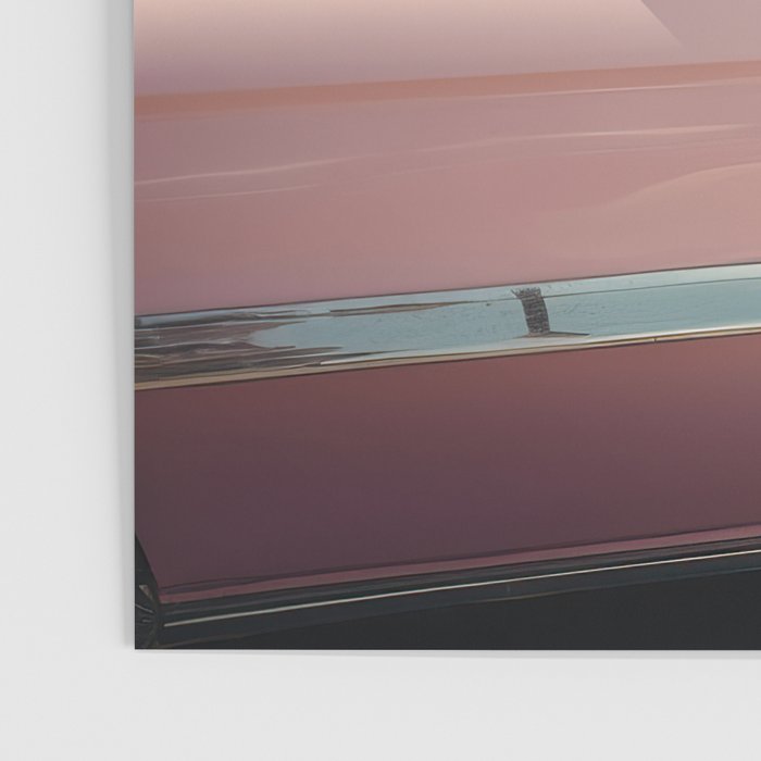 Cool Tiger in a pastel Cabrio in Palm Springs Poster Gallery Image 3