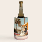 Cool Tiger in a pastel Cabrio in Palm Springs Wine Chiller Gallery Image 1