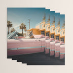 Cool Tiger in a pastel Cabrio in Palm Springs Wrapping Paper Gallery Image 3