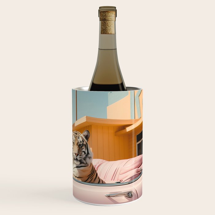 Cool Tiger in a pastel Cabrio in Palm Springs Wine Chiller Gallery Image 3