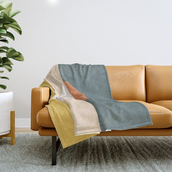Abstract Geometric 02 Throw Blanket Gallery Image 1