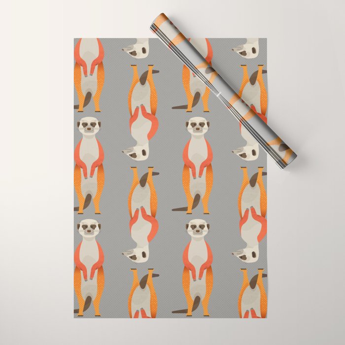 Whimsy Meerkats Wrapping Paper Gallery Image 1