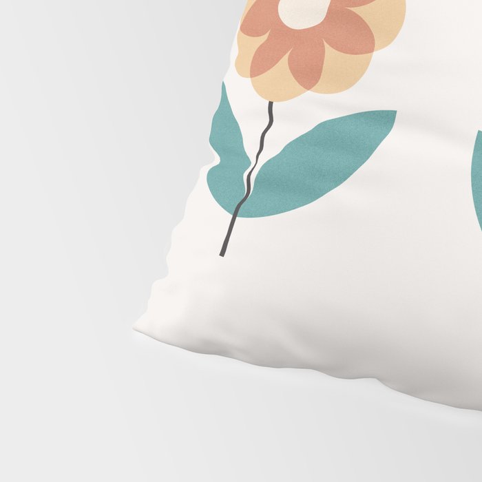 Retro Flower 2-1 Pillow Sham Gallery Image 4