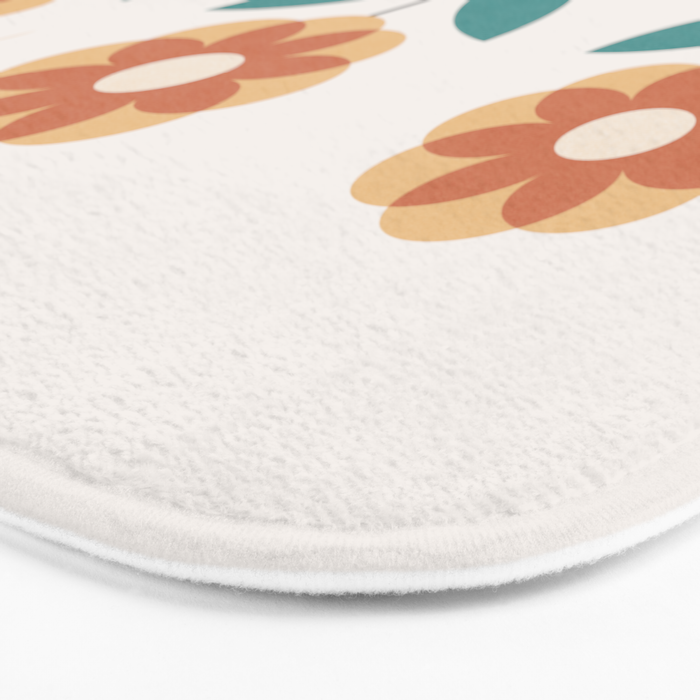 Retro Flower 2-1 Bath Mat Gallery Image 3