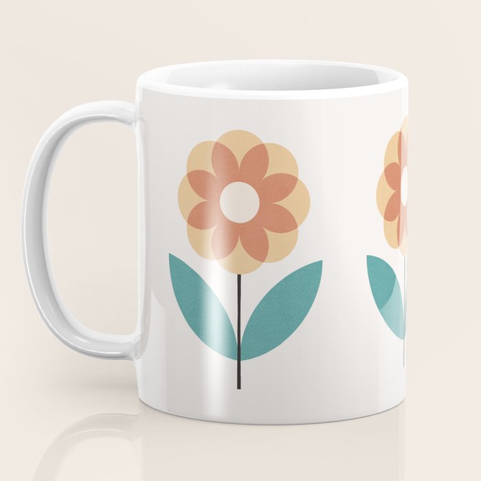 Retro Flower 2-1 Coffee Mug Gallery Image 3