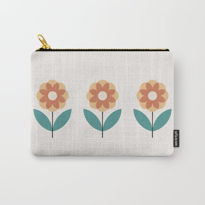 Retro Flower 2-1 Carry All Pouch Gallery Image 1
