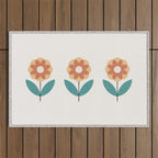 Retro Flower 2-1 Outdoor Rug Gallery Image 1