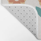 Retro Flower 2-1 Bath Mat Gallery Image 2