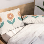 Retro Flower 2-1 Pillow Sham Gallery Image 2