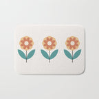 Retro Flower 2-1 Bath Mat Gallery Image 1