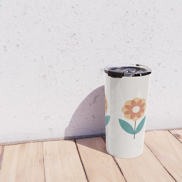 Retro Flower 2-1 Travel Mug Gallery Image 4