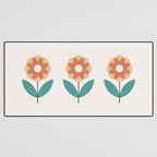 Retro Flower 2-1 Desk Mat Gallery Image 3