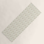 Simple Linear Geometry in Cream Yoga Mat Gallery Image 1