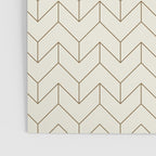 Simple Linear Geometry in Cream Poster Gallery Image 3