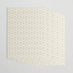 Simple Linear Geometry in Cream Wrapping Paper Gallery Image 3