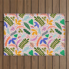 Colorful Plants  Outdoor Rug Gallery Image 1