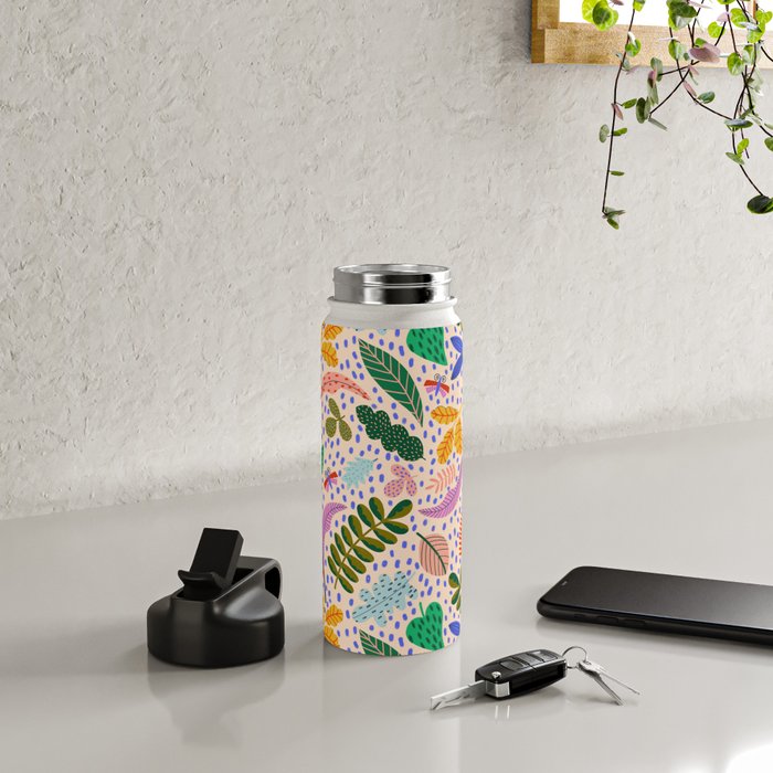 Colorful Plants  Water Bottle Gallery Image 4