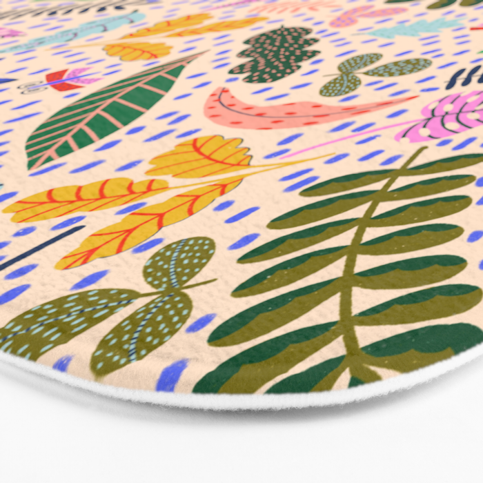 Colorful Plants  Bath Mat Gallery Image 3