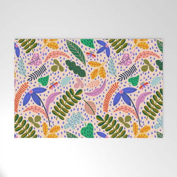 Colorful Plants  Welcome Mat Gallery Image 1