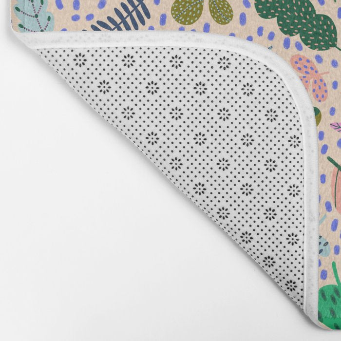 Colorful Plants  Bath Mat Gallery Image 2