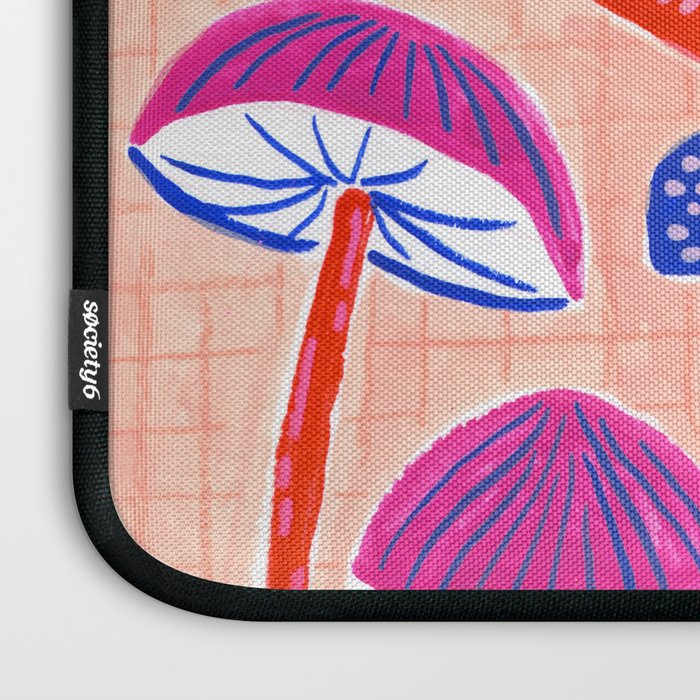 Red and Pink Mushrooms  Laptop Sleeve Gallery Image 3