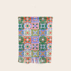 Bright Geometric Quilt Mosaic Pattern Wall Hanging Gallery Image 1