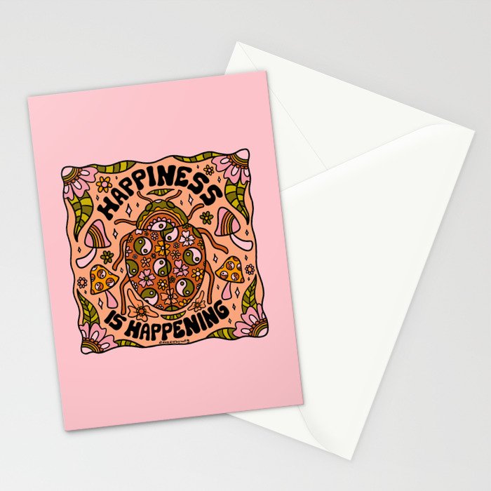 Happiness is Happening Stationery Card Gallery Image 2
