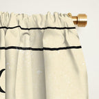 Mystic Moon & Stars: The Beige Edition Window Curtain Gallery Image 2
