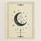 Mystic Moon & Stars: The Beige Edition Jigsaw Puzzle Gallery Image 1