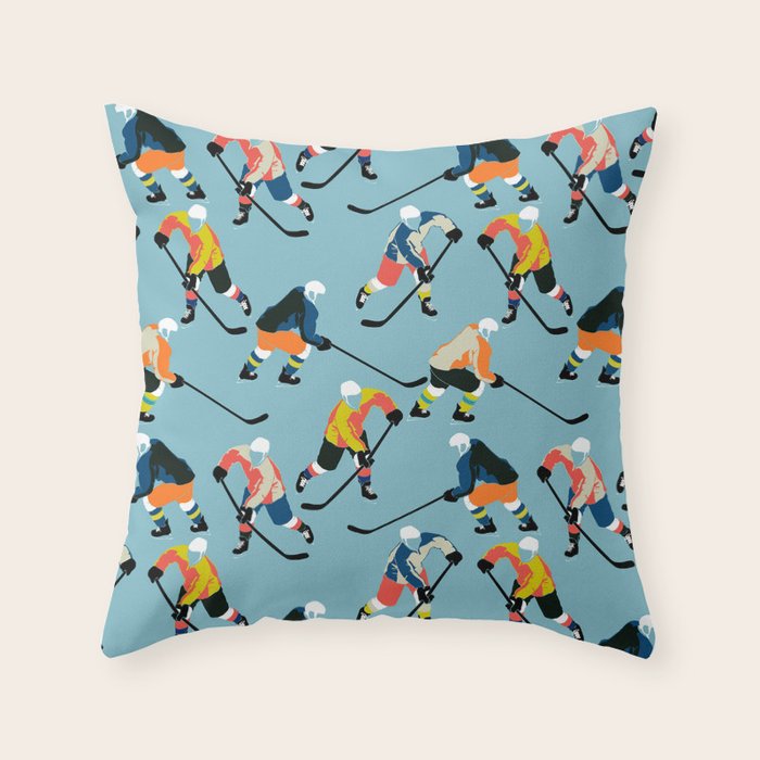 hockey Throw Pillow Gallery Image 1