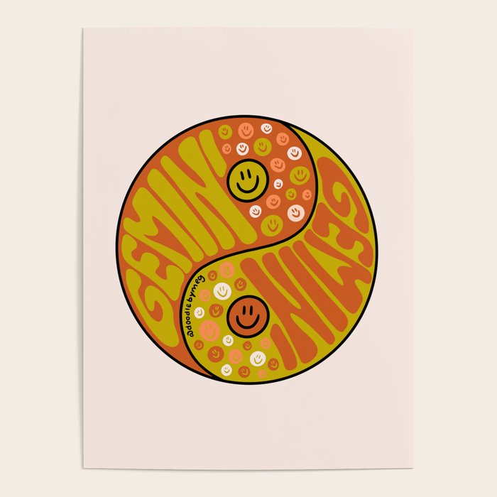 Gemini Yin Yang Poster Gallery Image 1