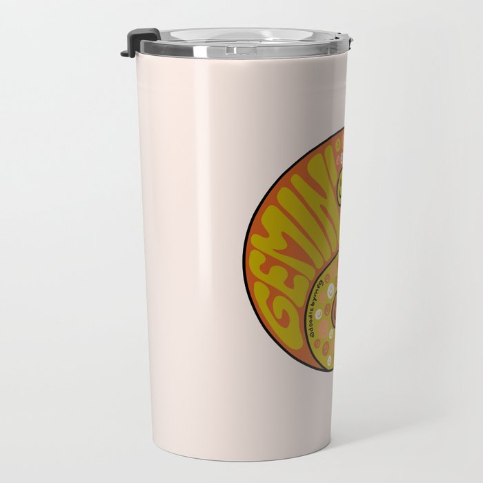 Gemini Yin Yang Travel Mug Gallery Image 3