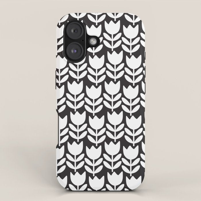 Tulip - Black & White  iPhone Case Gallery Image 1