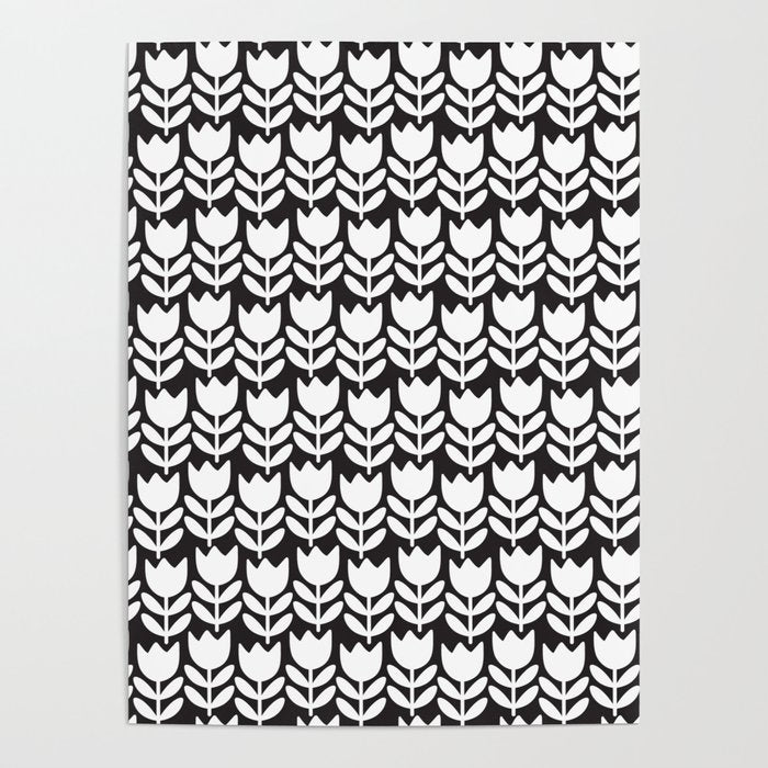 Tulip - Black & White  Poster Gallery Image 4