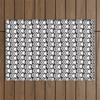 Tulip - Black & White  Outdoor Rug Gallery Image 1